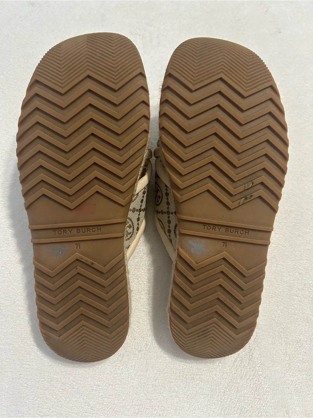 Tory Burch T Monogram Crisscross Espadrille Slides